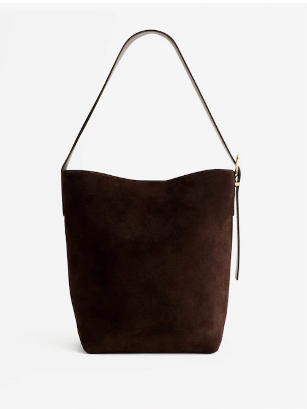 🤎New Madewell The Essential Bucket Tote in Dark Carob Sude